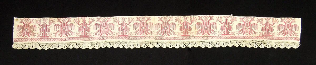 Bed curtain border — Unknown