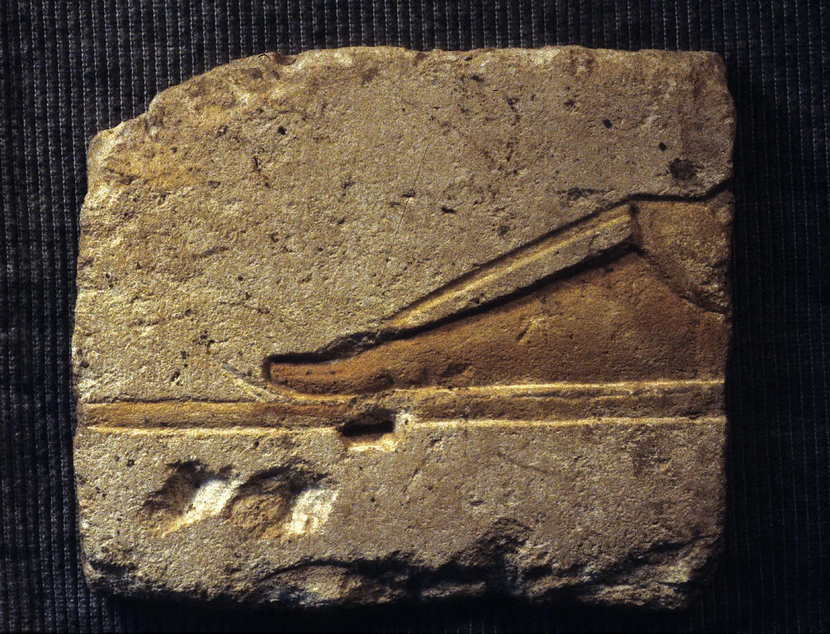 Relief with a royal foot — Unknown