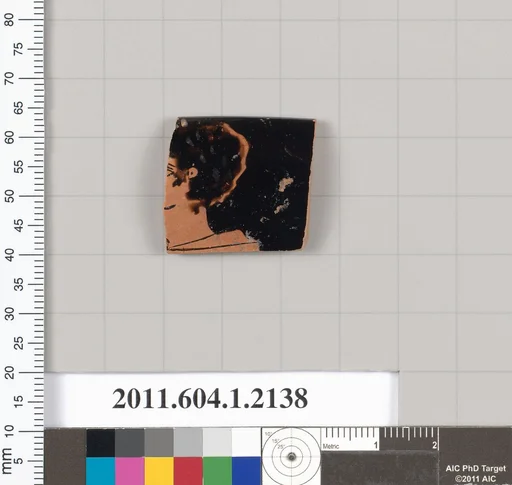 Terracotta rim fragment of a kylix (drinking cup)