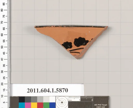 Terracotta fragment of a kylix (drinking cup)
