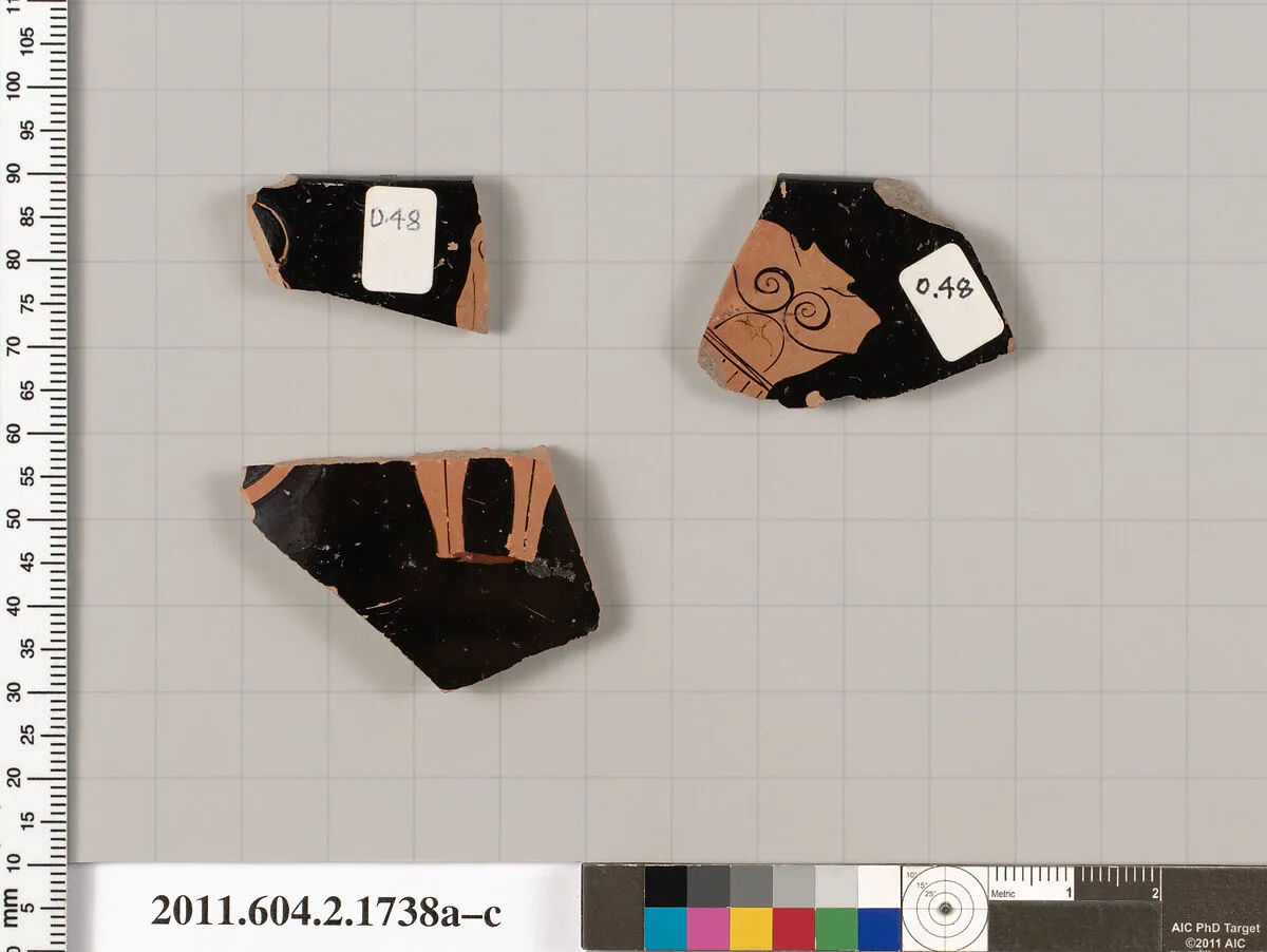 Terracotta fragments of a skyphos (deep drinking cup) — Unknown