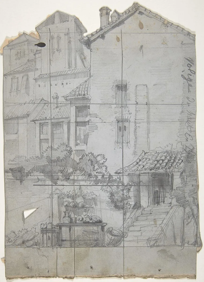Design for a Stage Set at the Opéra, Paris — Eugène Cicéri