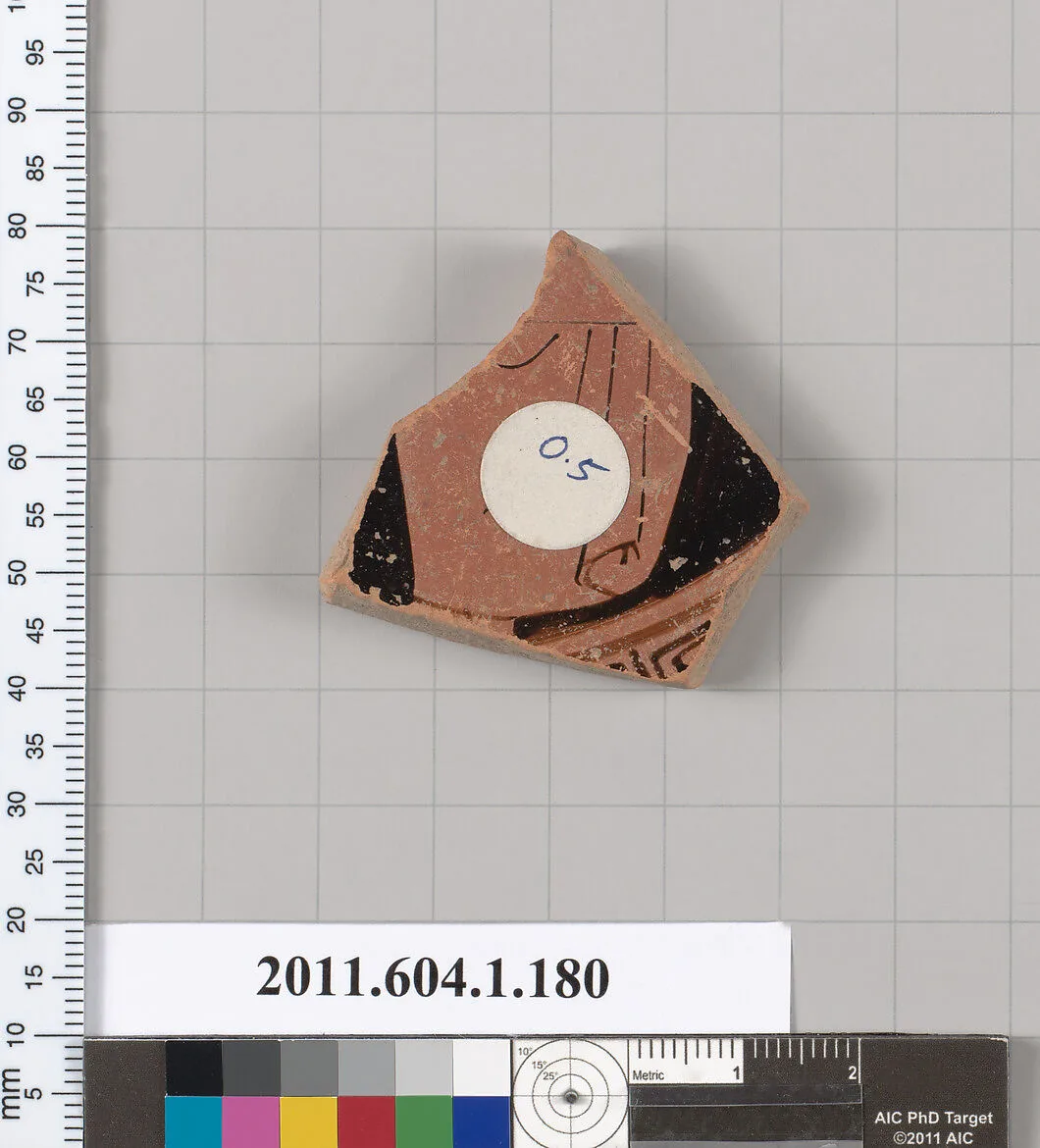 Terracotta fragment of a kylix (drinking cup) — Unknown