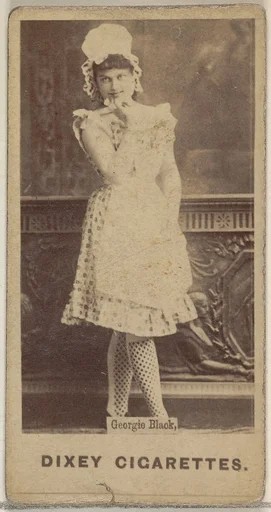 Georgie Black, from the Actors and Actresses series (N45, Type 7) for Dixie Cigarettes