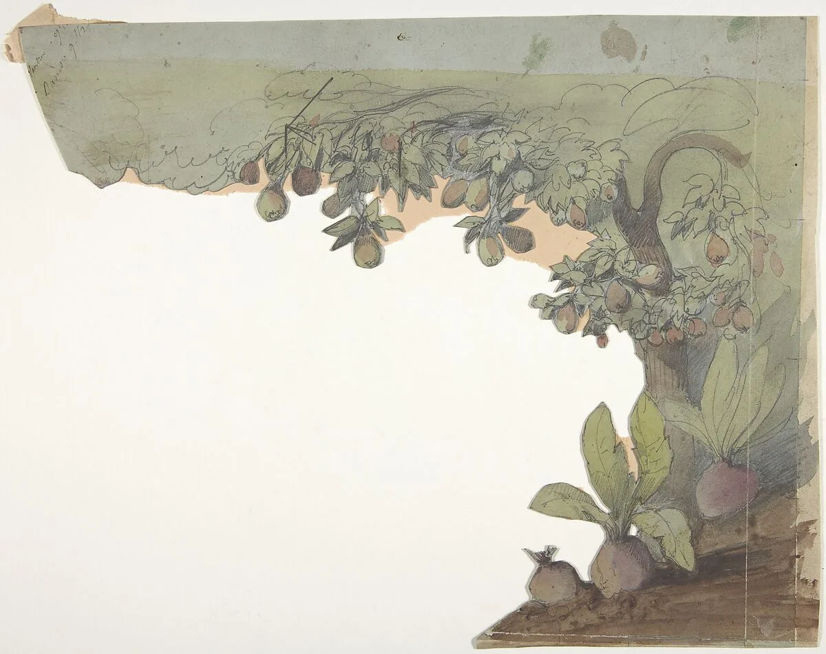 Design for a Stage Set at the Opéra, Paris — Eugène Cicéri