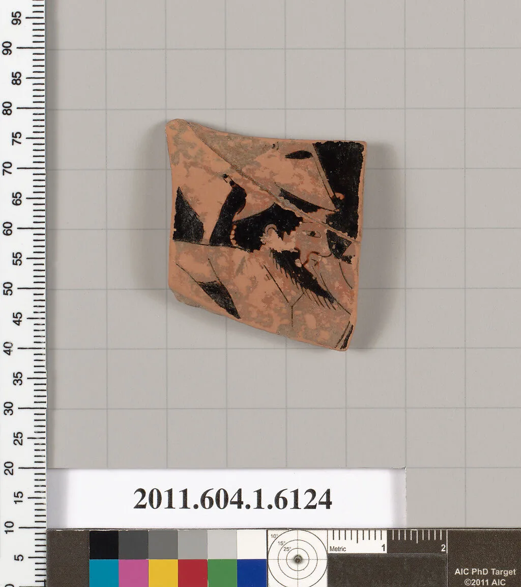 Terracotta fragment of a kylix (drinking cup) — Unknown
