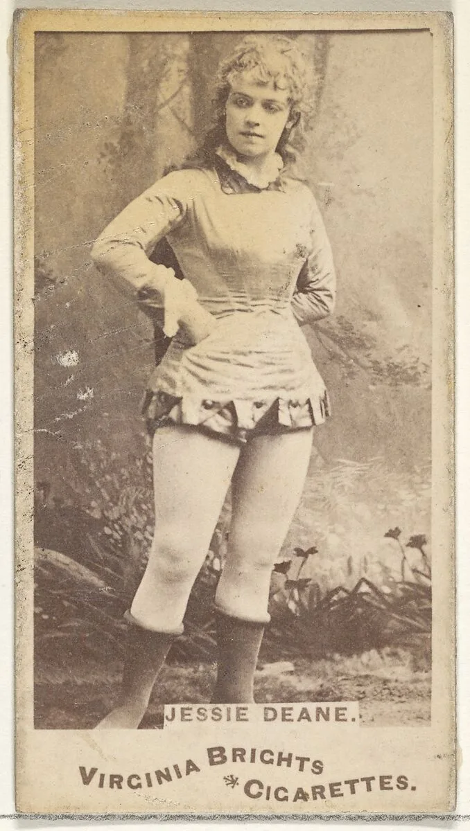 Jessie Deane, from the Actors and Actresses series (N45, Type 1) for Virginia Brights Cigarettes — Allen & Ginter