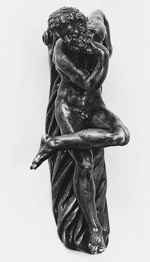 Renaissance-style door ornament of a River God