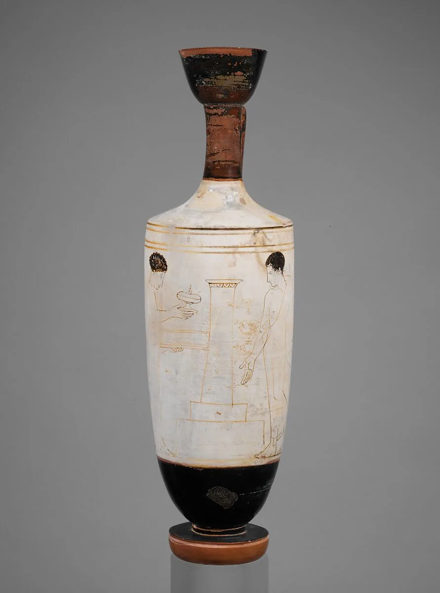 Terracotta lekythos (oil flask) — Painter of New York 23.160.41