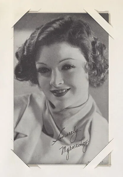 Myrna Loy from Movie Stars Exhibit Cards series (W401) — Unknown