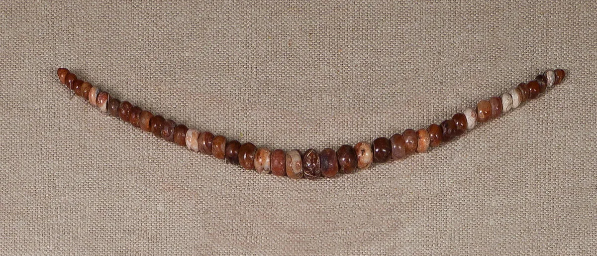 String of Carnelian Ball Beads — Unknown