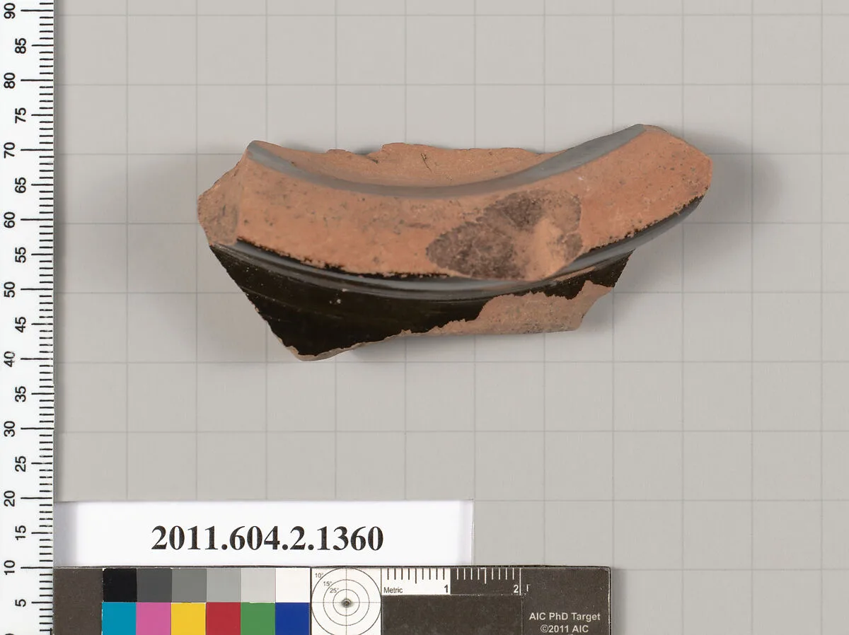Terracotta fragment of a skyphos (deep drinking cup) — Unknown