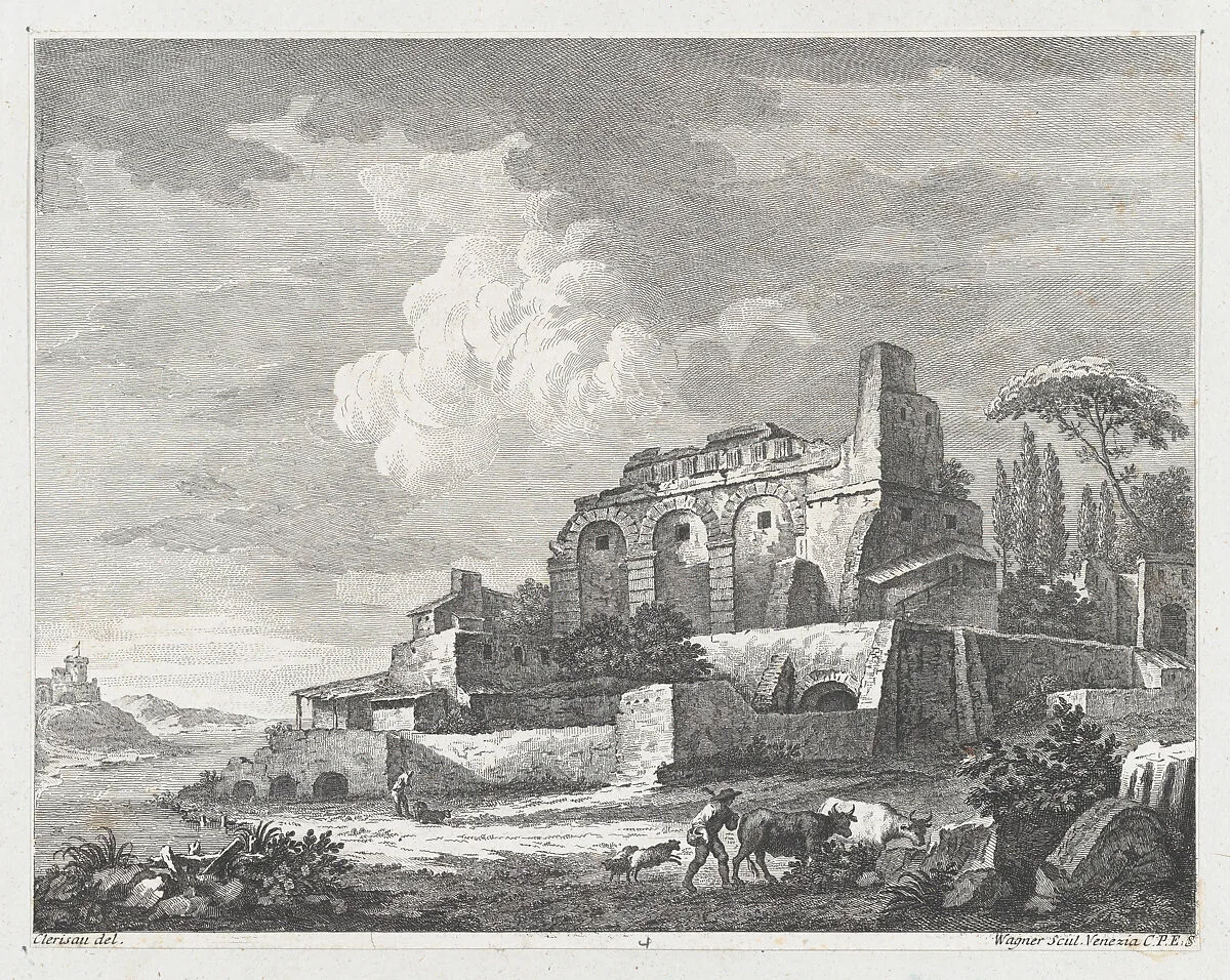Landscape with Ruins — Charles Louis Clérisseau|Joseph Wagner