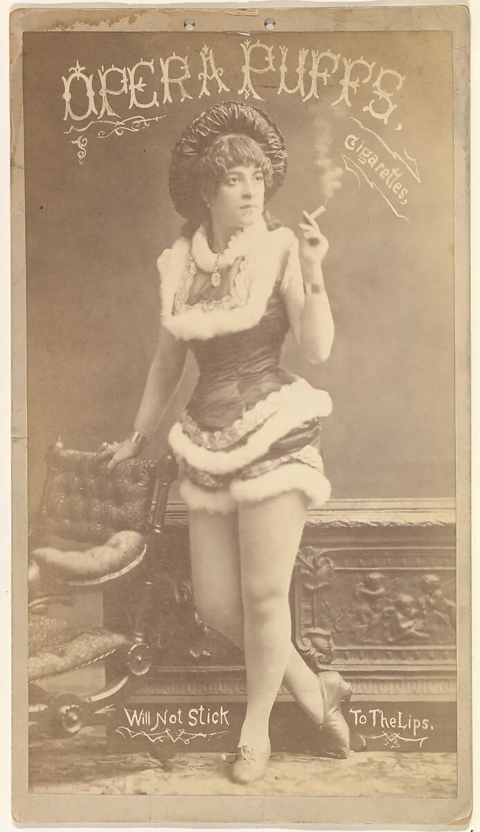 From the Actresses series (N54) for Opera Puffs Cigarettes — Allen & Ginter