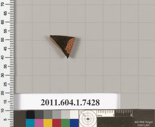 Terracotta fragment of a kylix (drinking cup)