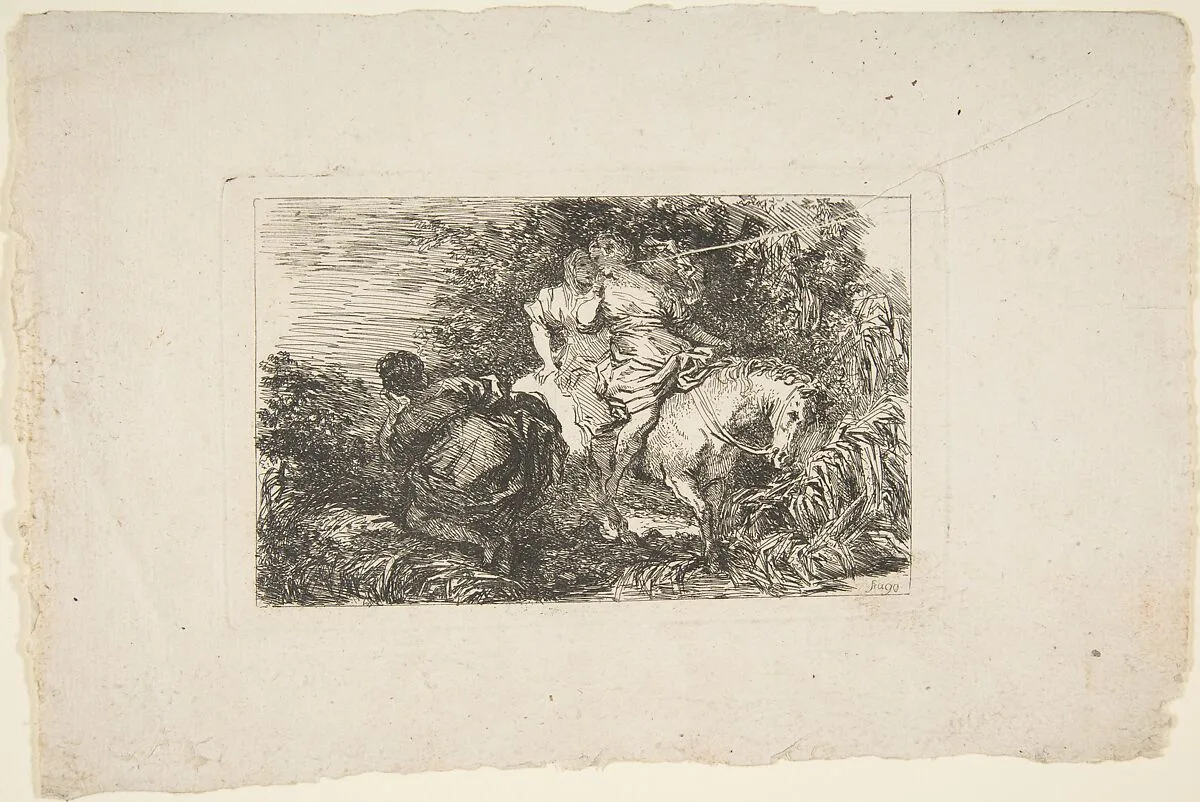 La Fuite de Clelie — Jean Honoré Fragonard