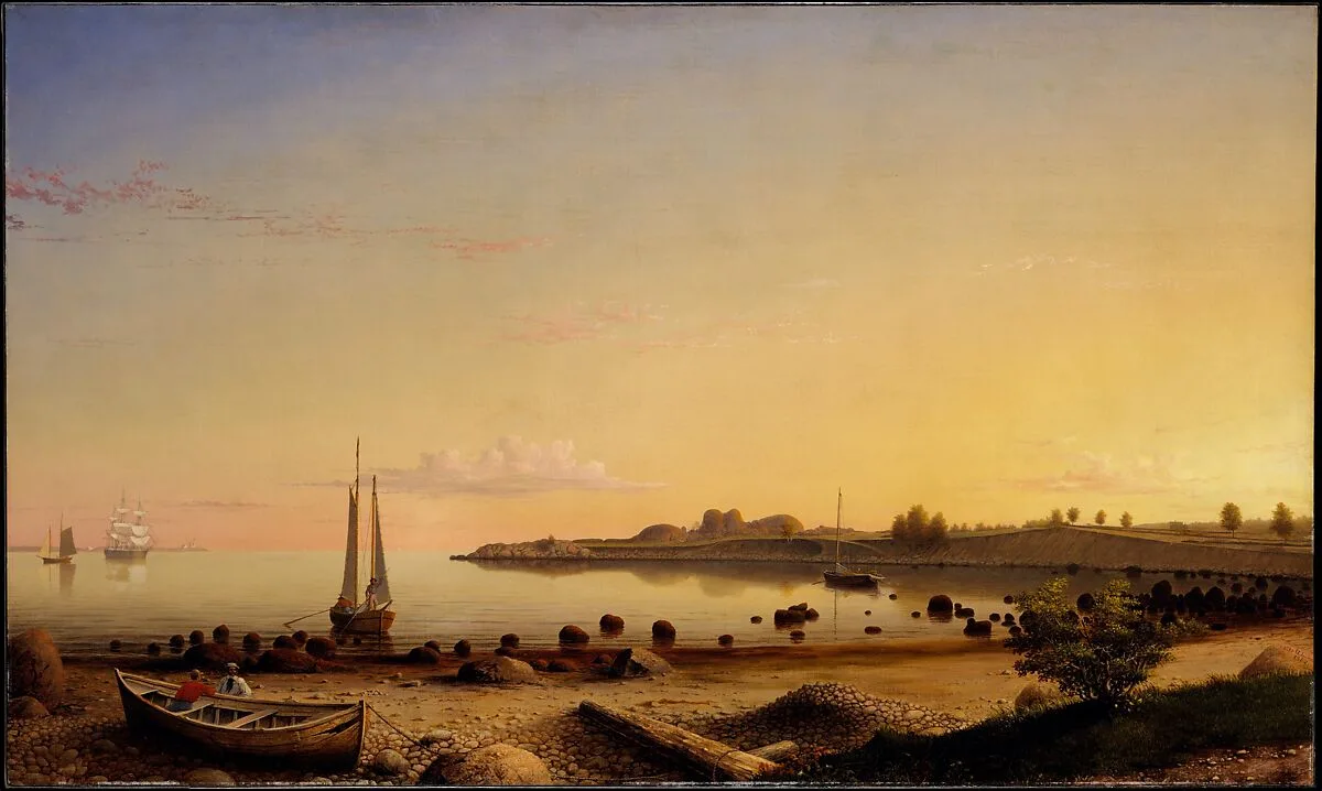 Stage Fort across Gloucester Harbor — Fitz Henry Lane (formerly Fitz Hugh Lane)