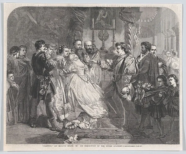 Claudio, from "Illustrated London News" — William Luson Thomas|William Shakespeare|Marcus Clayton Stone