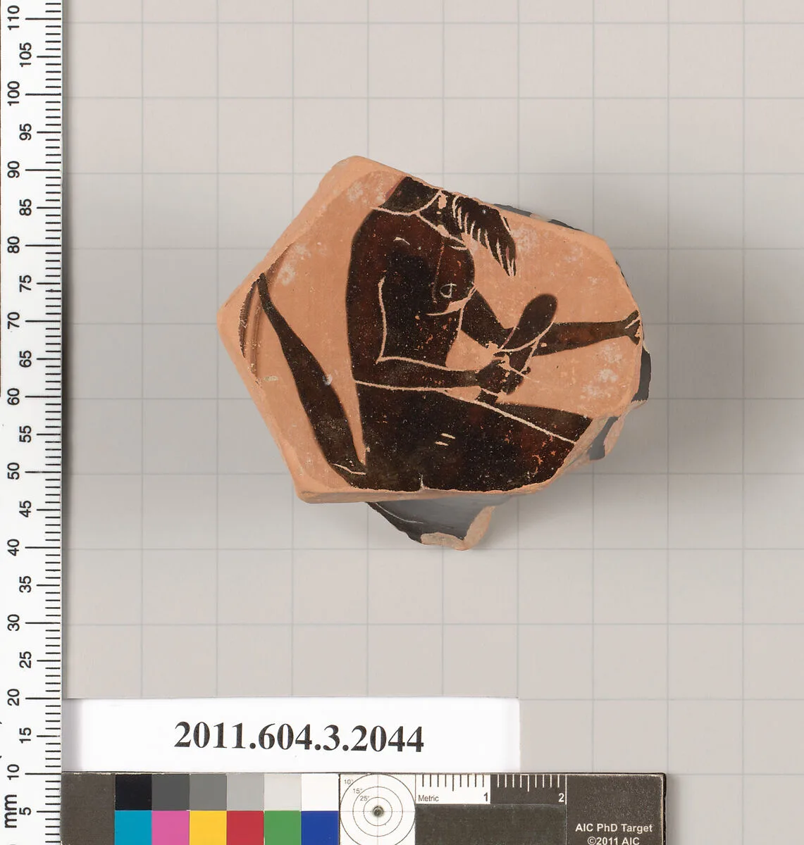 Terracotta fragment of a kylix (drinking cup) — Unknown
