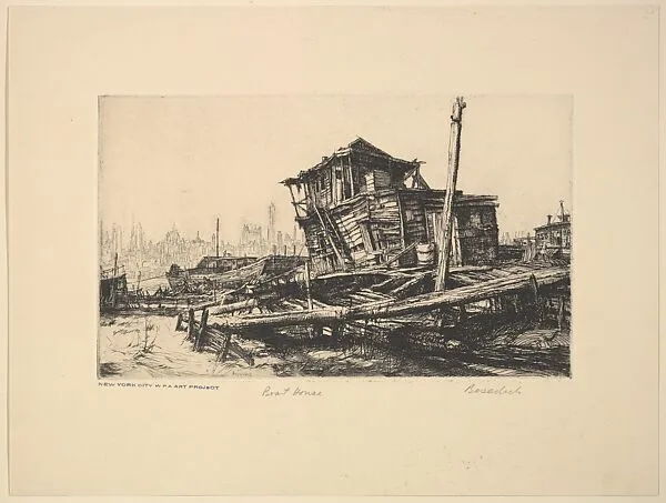 Boat House — Frank Paul Besedick|WPA