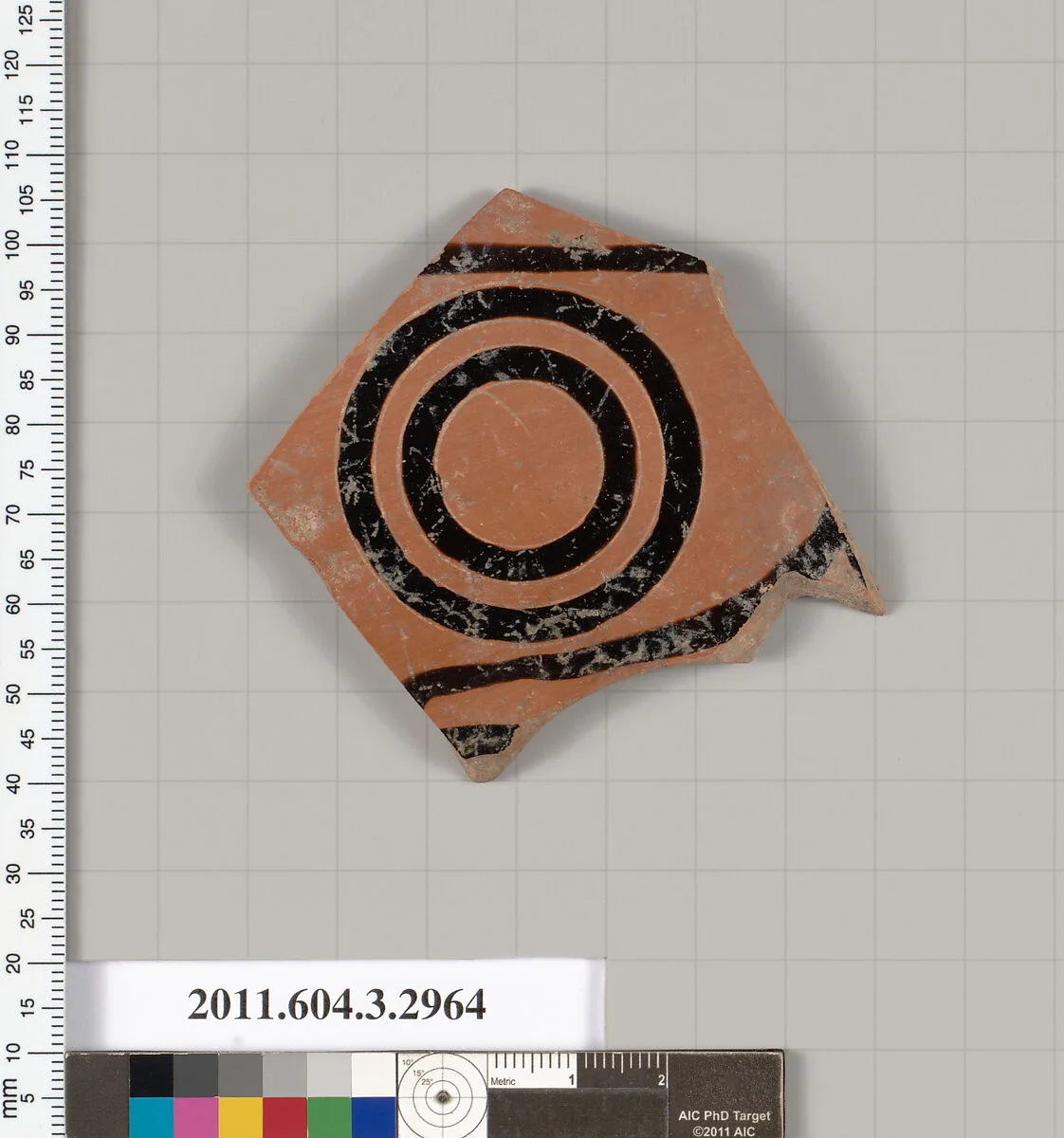 Terracotta fragment of a kylix: eye-cup (drinking cup) — Unknown