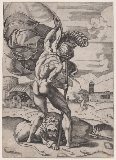 Man with a Flag