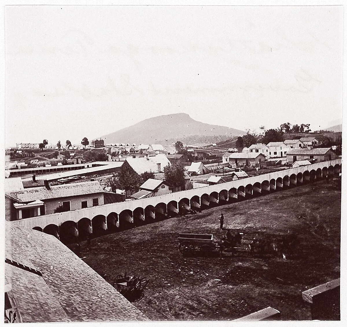 Chattanooga, Tennessee. Government Stable — George N. Barnard|Mathew B. Brady