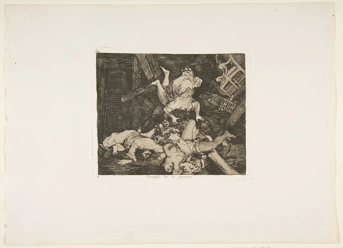Plate 30 from "The Disasters of War" (Los Desastres de la Guerra): Ravages of war (Estragos de la guerra) — Goya (Francisco de Goya y Lucientes)