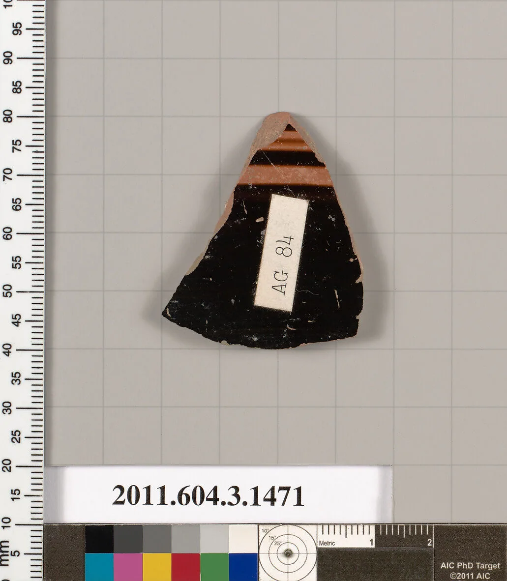 Terracotta fragment of a skyphos (deep drinking cup) — Unknown