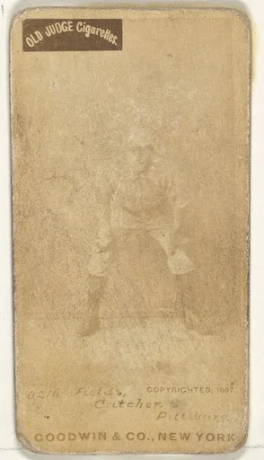 John Joseph "Jocko" Fields, Catcher, Pittsburgh, from the Old Judge series (N172) for Old Judge Cigarettes