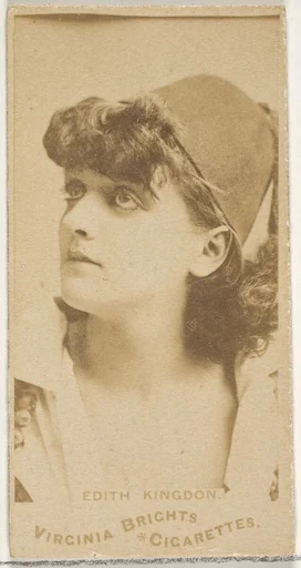 Edith Kingdon, from the Actors and Actresses series (N45, Type 1) for Virginia Brights Cigarettes