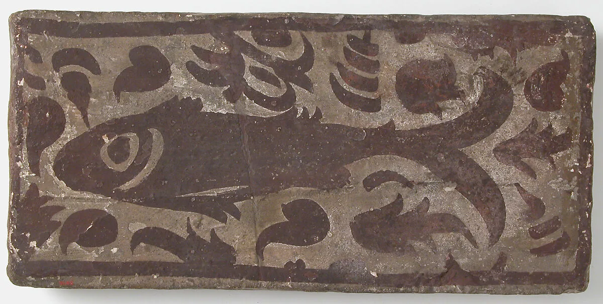 Ceiling Tile with Fish — Unknown