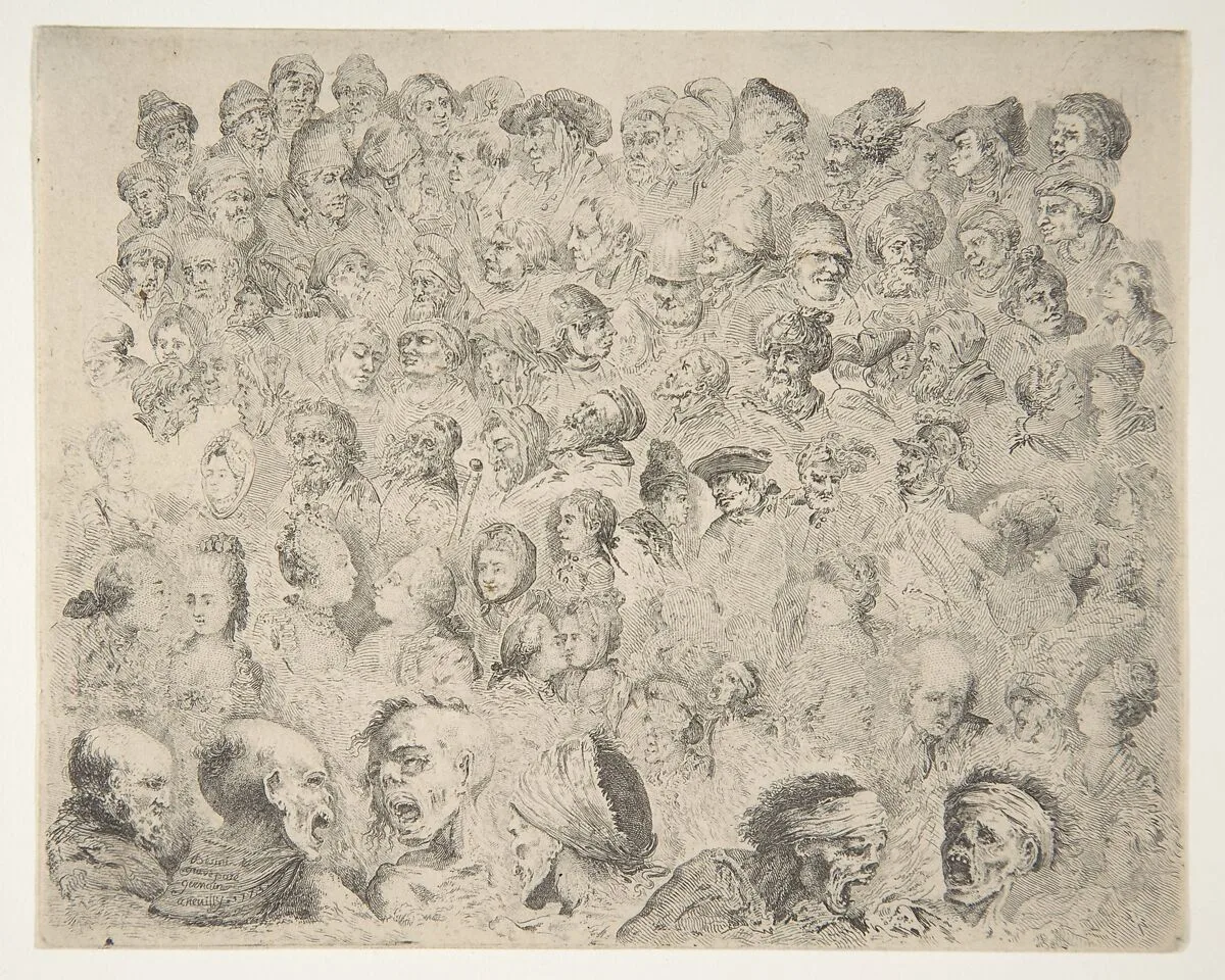 Studies of Heads — Louis Germain