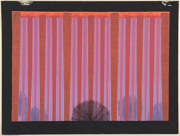 Set Design for "Ballet Africain," George White's Scandals, New York — Erté (Romain de Tirtoff)