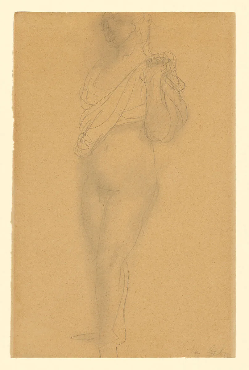 Study of a Nude with Drapery — Auguste Rodin