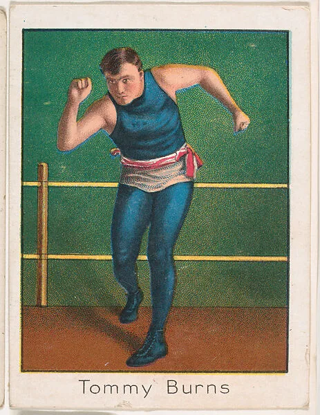Tommy Burns, from the Champion Athlete and Prize Fighter series (T220), issued by Mecca and Tolstoi Cigarettes — Mecca Cigarettes|Tolstoi Cigarettes