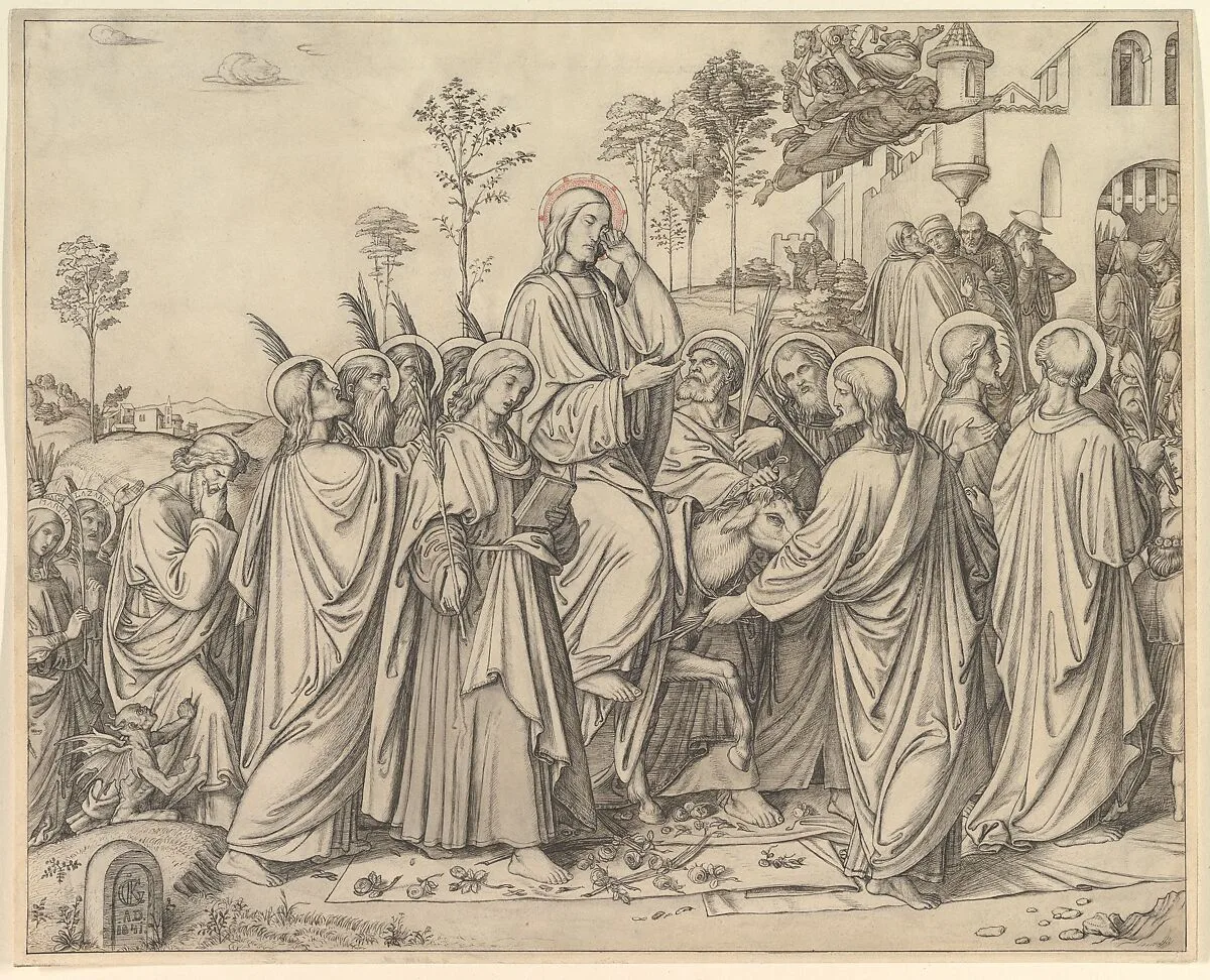 The Entrance of Christ into Jerusalem — Gustav Ferdinand König