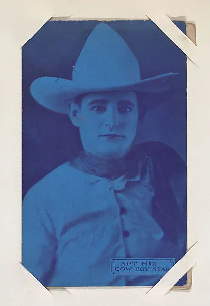 Art Mix from Western Stars or Scenes Exhibit Cards series (W412) — Unknown