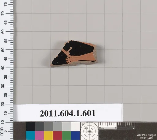 Terracotta fragment of a kylix (drinking cup)