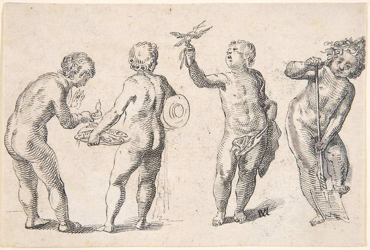 Four Putti representing the Four Elements — Rudolf Meyer