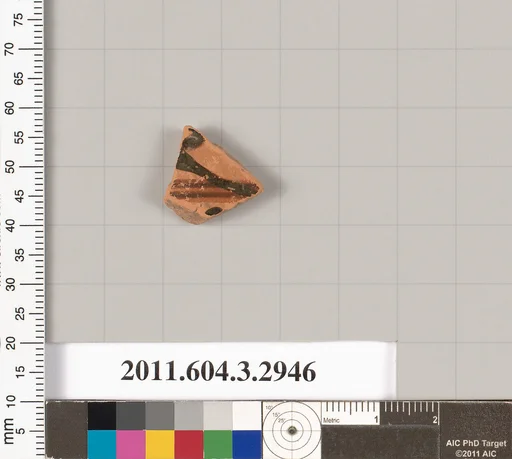 Terracotta fragment of a closed shape