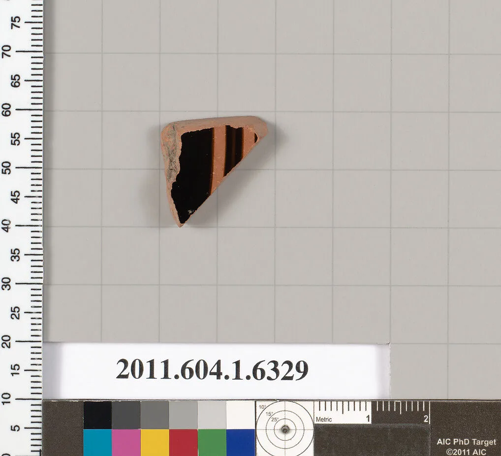 Terracotta fragment of a kylix (drinking cup) — Unknown