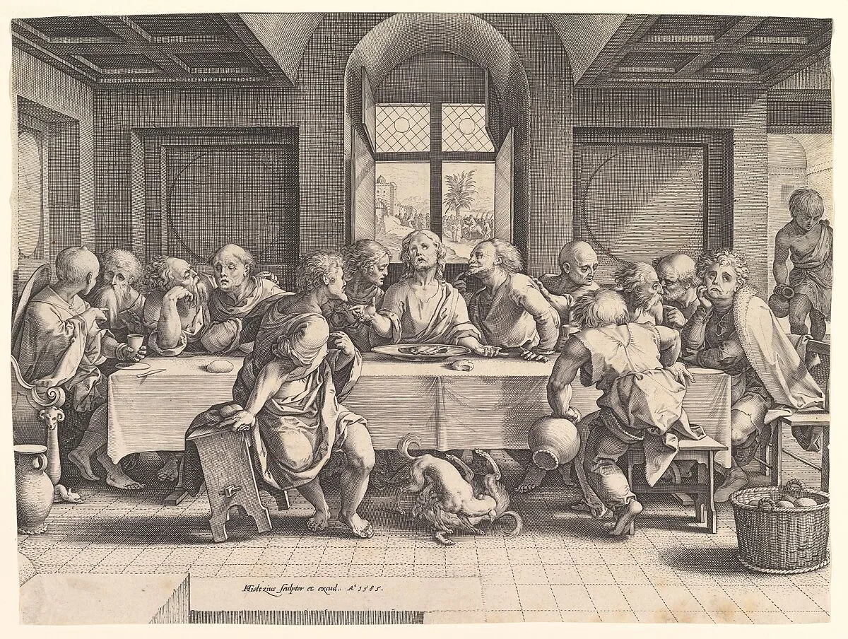 The Last Supper — Hendrick Goltzius|Pieter Coecke van Aelst