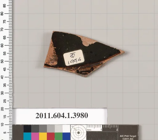 Terracotta fragment of a kylix (drinking cup)
