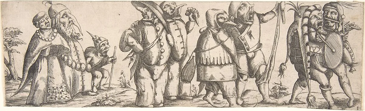 Procession of Monstrous Figures — Wendel Dietterlin, the Younger