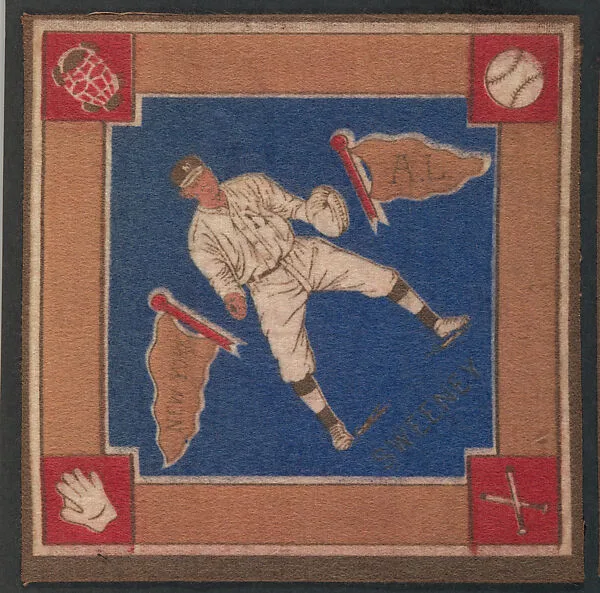 Jeff Sweeney, New York, American League from Baseball Players Felt Blanket series (B18) — Unknown