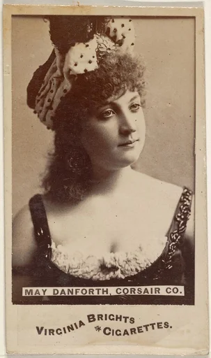 May Danforth, Corsair Co., from the Actors and Actresses series (N45, Type 6) for Virginia Brights Cigarettes