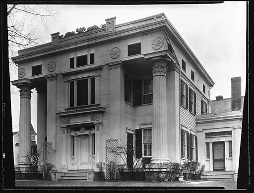 [Greek Revival House with Massive Corinthian Columns]