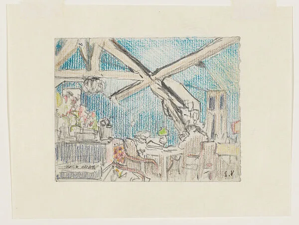 The Attic of La Grangette in Valvins — Edouard Vuillard