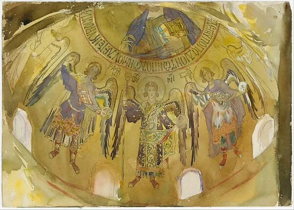 Angels, Mosaic, Palatine Chapel, Palermo — John Singer Sargent